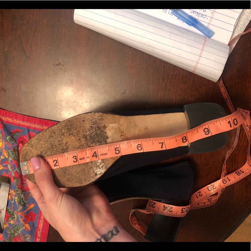 90s does 60s Evan Picone Buckle Heeled loafer - Picture 6 of 8